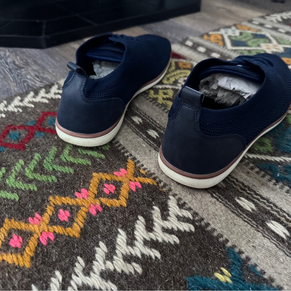 Men’s Knit Sneakers Navy Blue Size 12 NEW - Picture 6 of 9